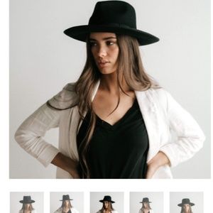GIGI PIP - Wide brim fedora - Black